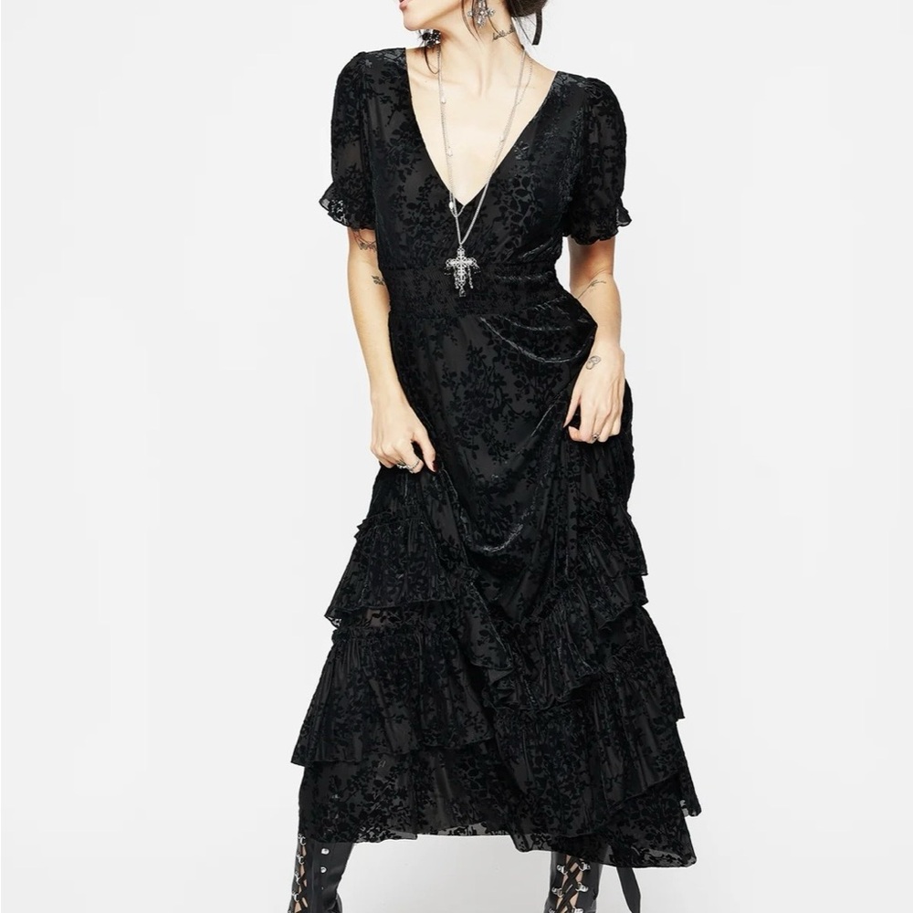 Disturbia’s SOLD OUT Lilias Devoré Tiered Maxi Dress